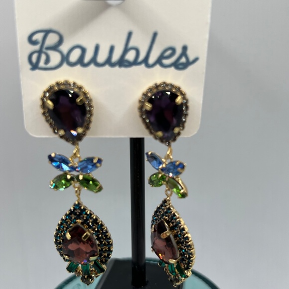 Baubles Chandelier Austrian Crystal Silver Earrings $12 EA or Bundle 3/$20 - Picture 3 of 7